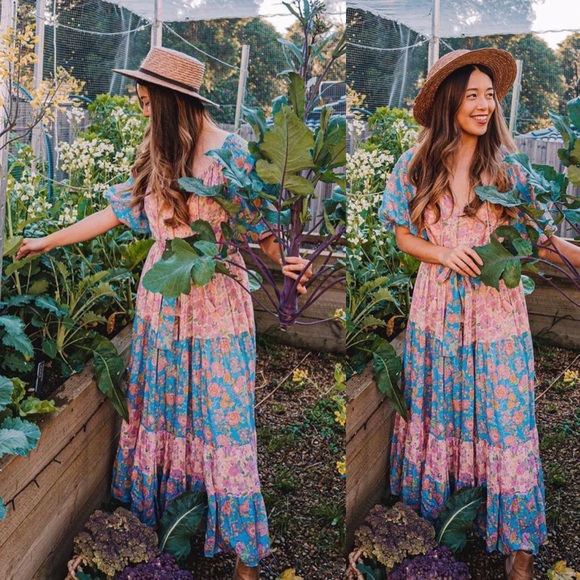 spell juniper tiered gown